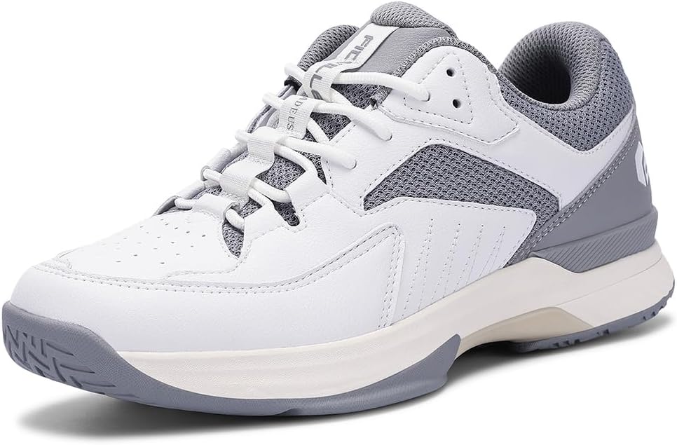 FitVille Men‘s Wide Pickleball Shoes All Court Tennis Shoes with Arch Support for Plantar Fasciitis