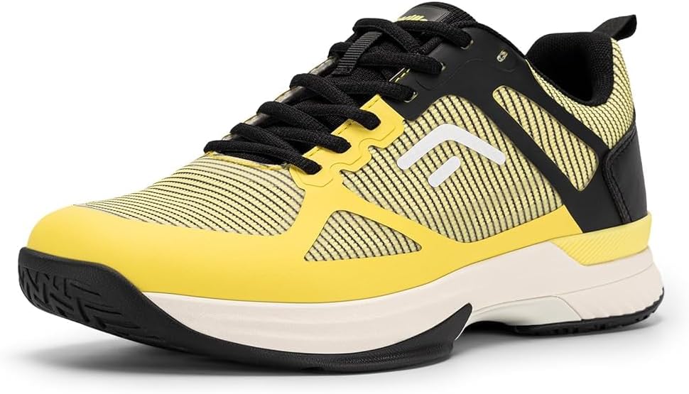 FitVille Wide Pickleball Shoes for Men, All Court Tennis Sneakers Shoes with Arch Support