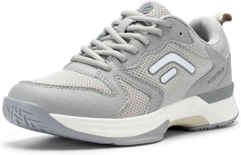 FitVille Wide Pickleball Shoes for Women Outdoor Court Lightweight Tennis Shoes Womens Ultra Cushioning Court Shoes with Arch Support  Wide Toe Box