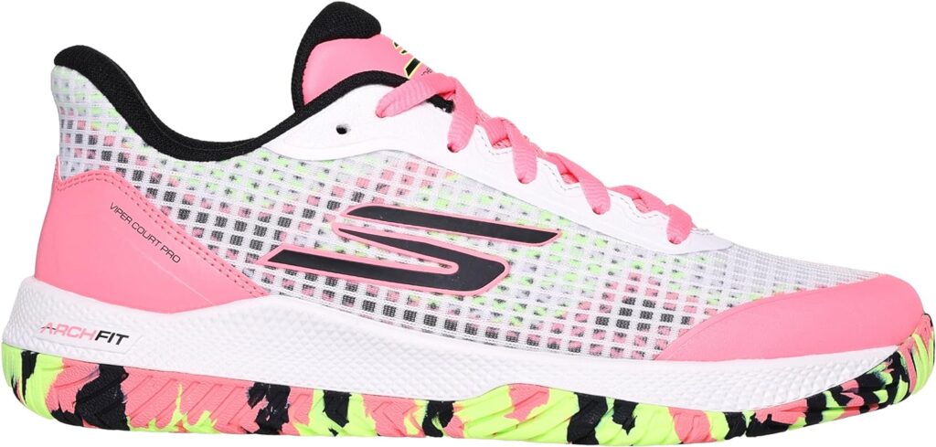 Skechers Womens Go Train Arch Fit Viper Court-Pickleball Sneaker
