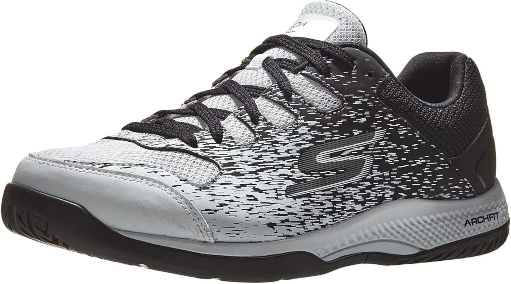 Skechers Mens Viper Court-Athletic Indoor Outdoor Pickleball Shoes with Arch Fit Support Sneaker