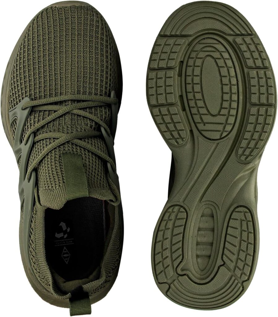 Pujcs Mens Slip on Walking Shoes Lightweight Breathable Non Slip Running Shoes Athletic Gym Tennis Shoes Sneakers for Men