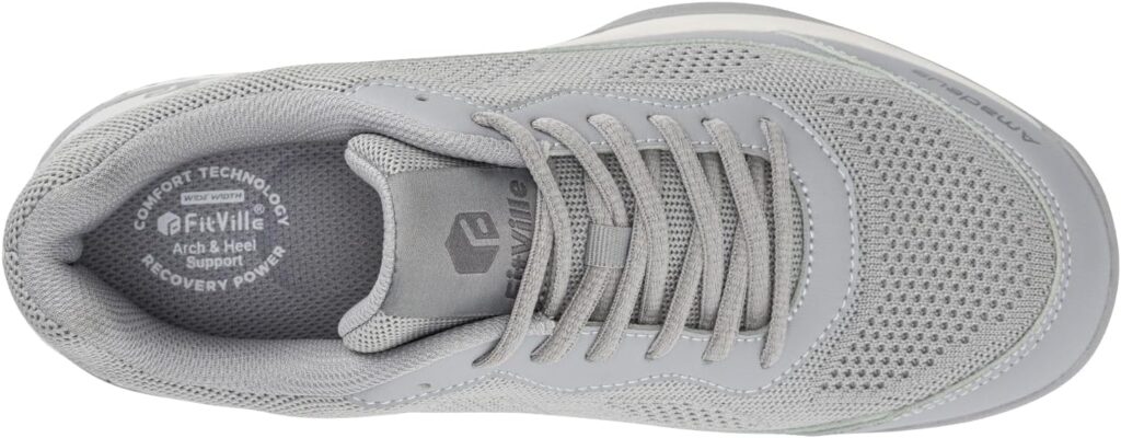 FitVille Wide Pickleball Shoes for Men Tennis Shoes Sneakers for All Court Racquetball Athletic Shoes for Racquet Sport | Arch Support  Wide Toe Box