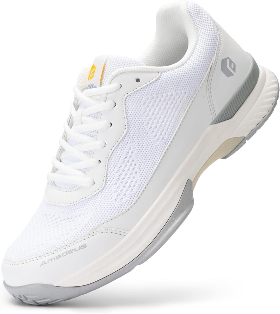 FitVille Wide Pickleball Shoes for Men Tennis Shoes Sneakers for All Court Racquetball Athletic Shoes for Racquet Sport | Arch Support  Wide Toe Box