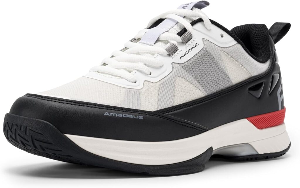 FitVille Wide Tennis Shoes for Men Pickleball Shoes Lightweight Breathable All Court Athletic Shoes with Arch Support  Wide Toe Box