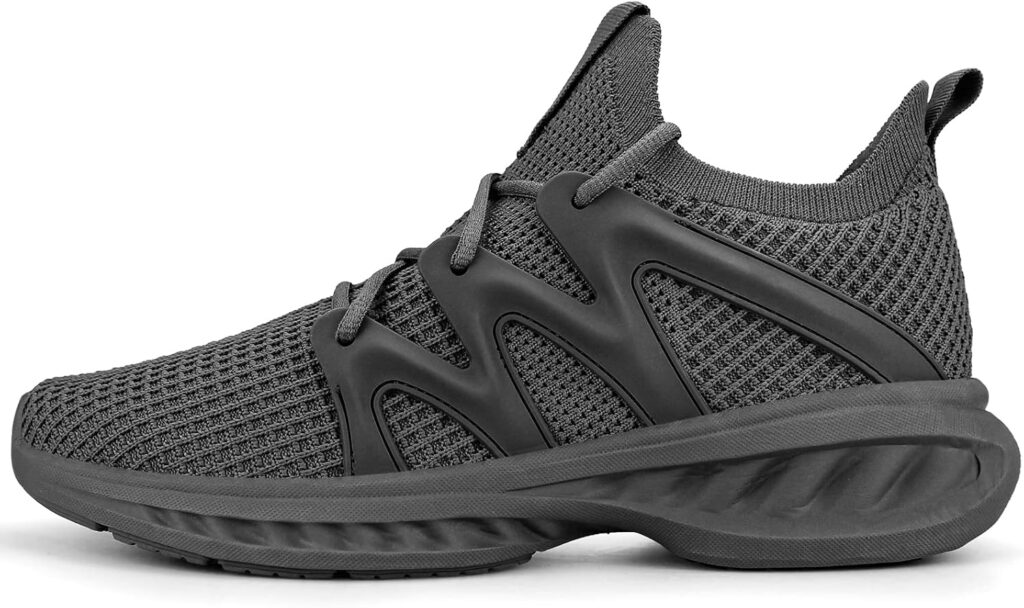 Pujcs Mens Slip on Walking Shoes Lightweight Breathable Non Slip Running Shoes Athletic Gym Tennis Shoes Sneakers for Men